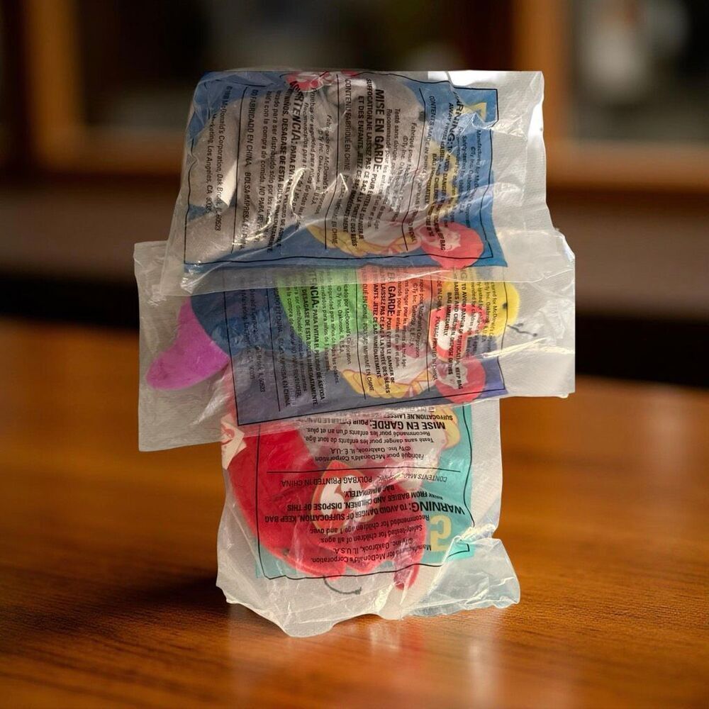NWT Sealed Vintage McDonald’s Ty Mini Beanie Babies #4 #5 #7 Stuff Animals P30